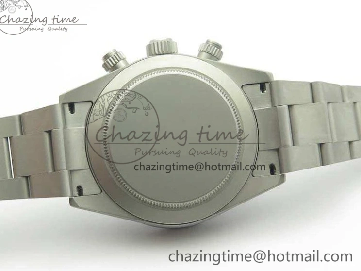 1225 Daytona Newman Sandblasted SS White Black Dial On SS Bracelet A Functional 3522